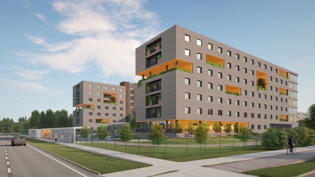 A szegedi fejlesztések ékköveként az Öthalmi Campus területén épül fel egy a modern kollégium. Fotó: Illusztráció