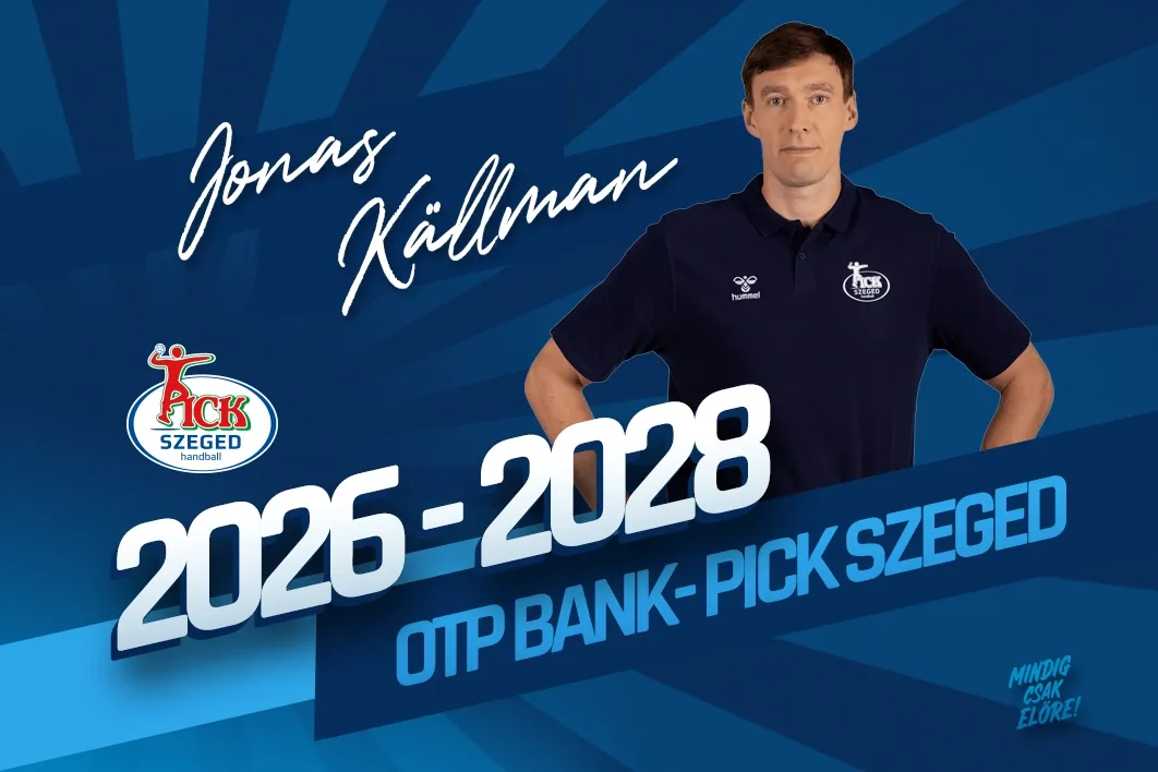 Jonas Källman 2024 óta másodedzőként segíti a Pick Szegedet. (Forrás: OTP Bank-Pick Szeged)