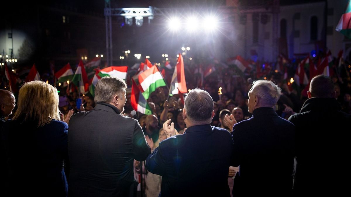 Orbán Viktort hatalmas tömeg fogadta Kaposváron