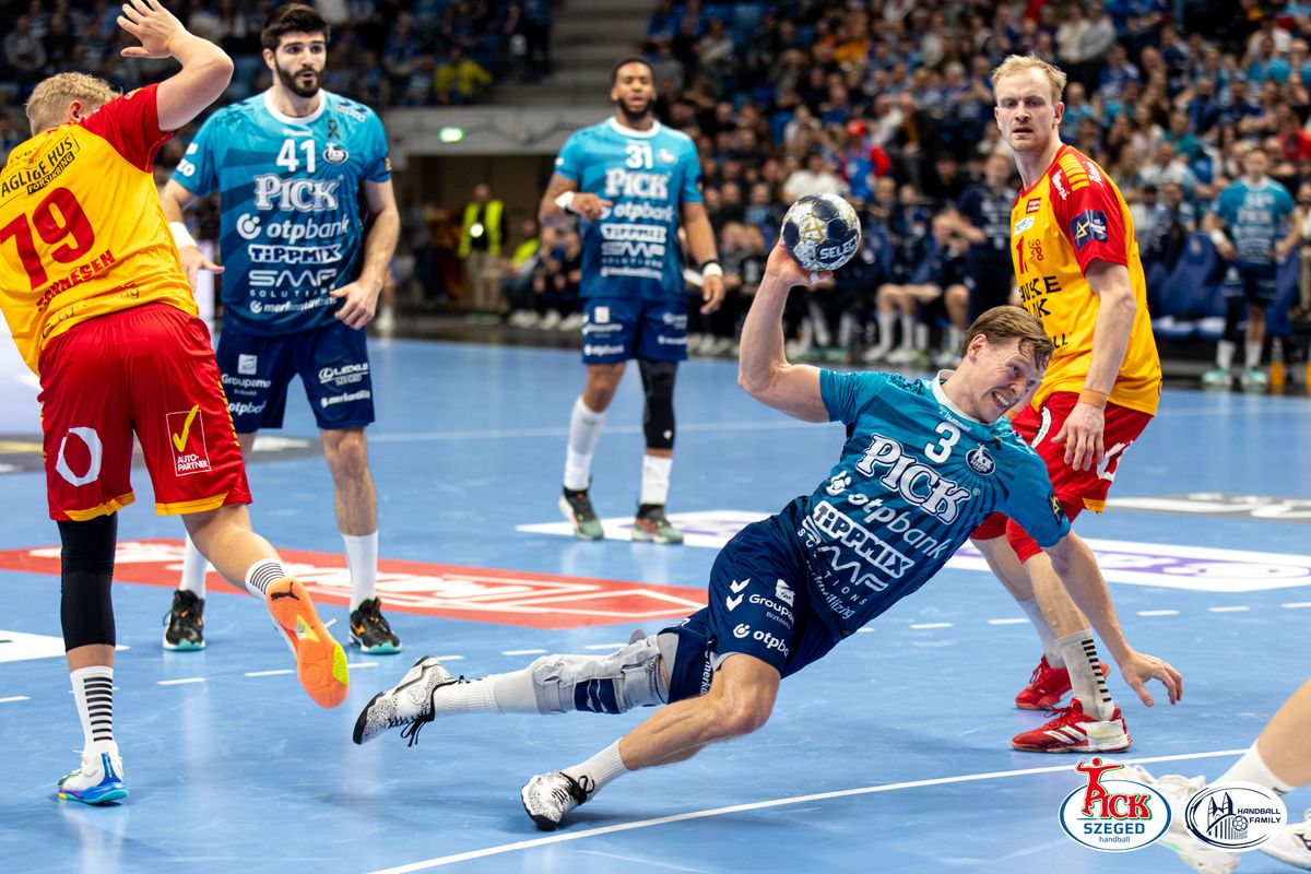 A Pick Szeged irányítója, Janus Smárason visszatérhet a Kielce ellen. (Fotó: Sólya Eliza)