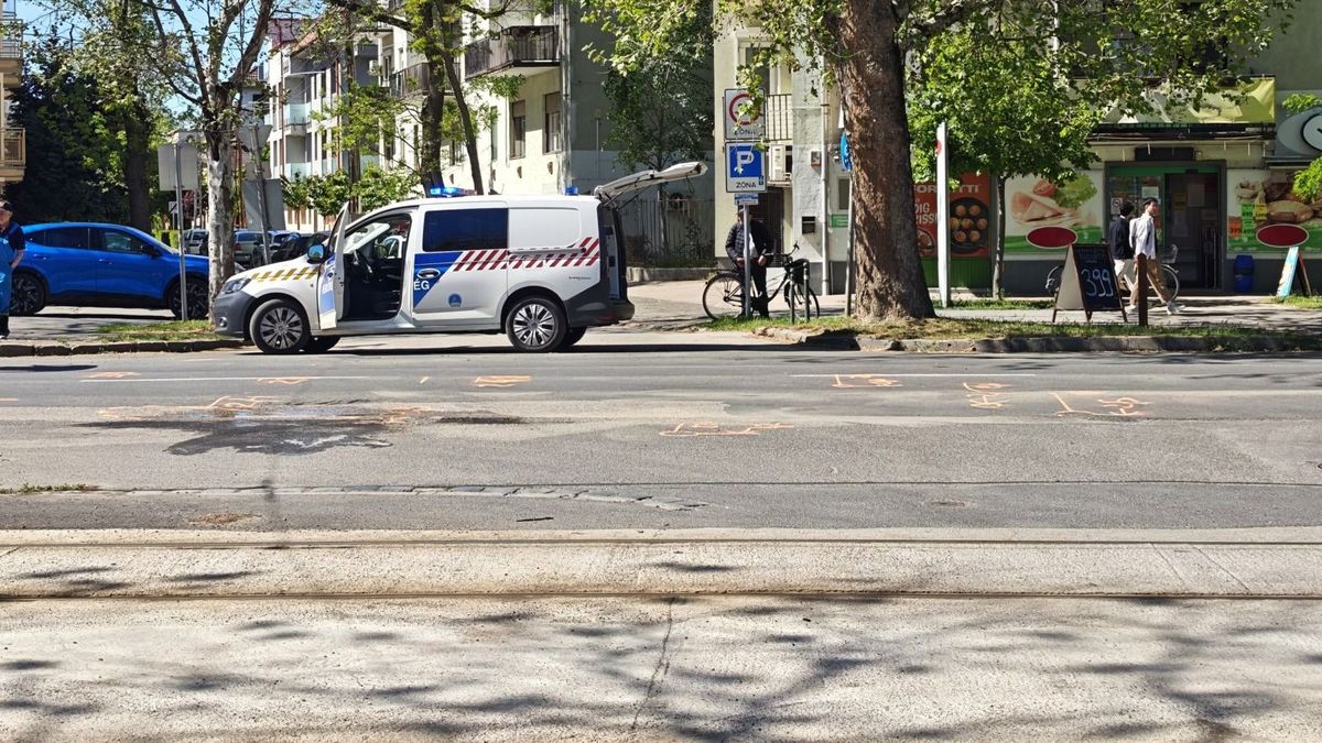Gyalogosgázolás történt. (Fotó: Webrádió)