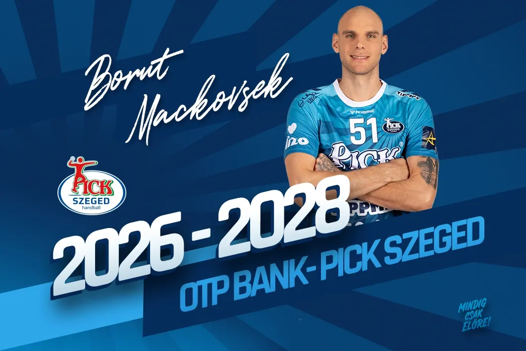 További két évre írt alá Borut Mackovsek. (Forrás: OTP Bank-Pick Szeged)