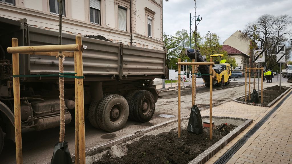 Gőzerővel zajlik a munka.