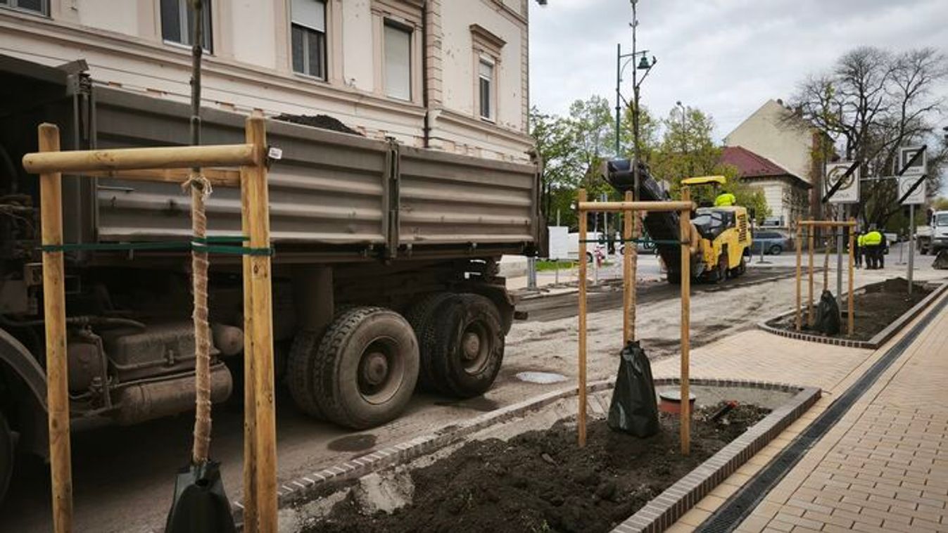 Új szakaszába lépett a Gogol utca átalakulása +videó