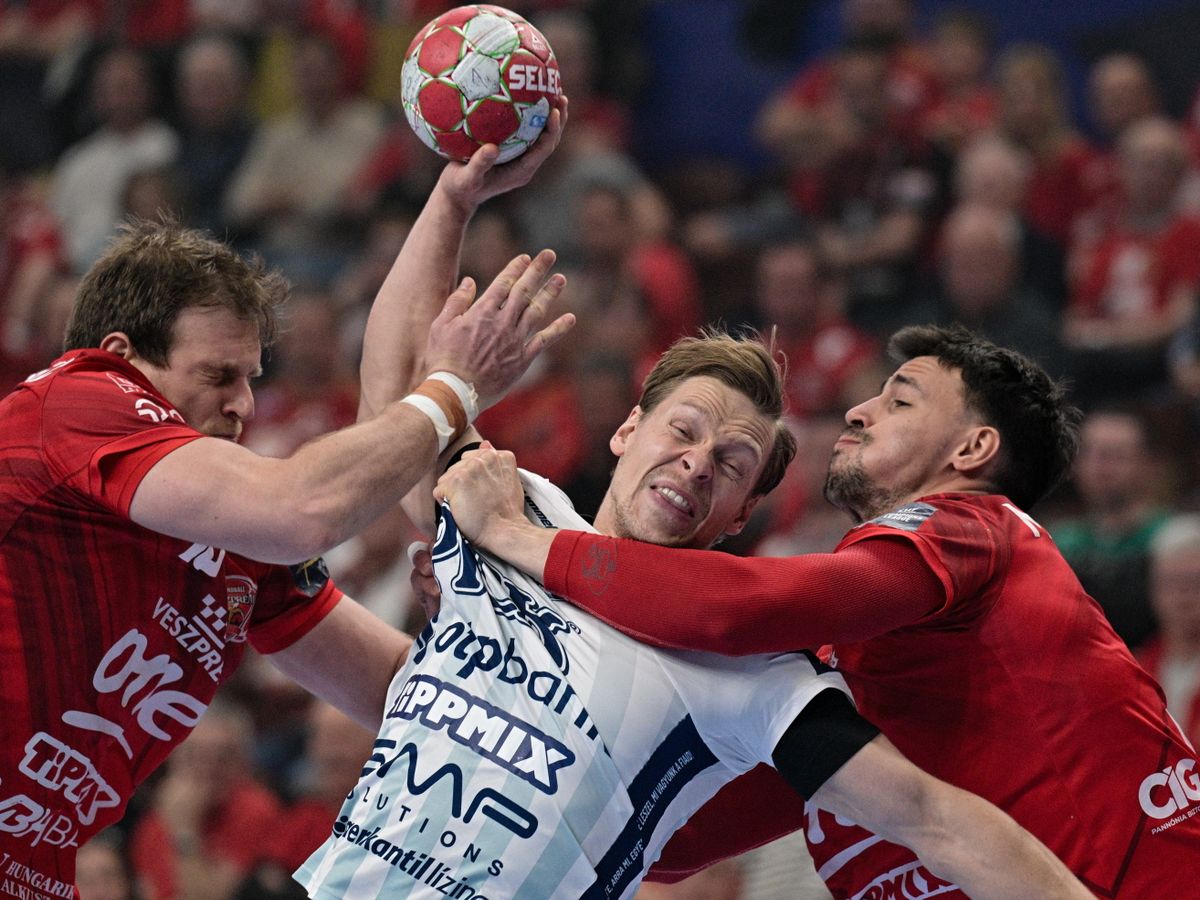 A második félidőben visszaesett a Pick Szeged teljesítménye, ezt kihasználta a Veszprém. (Fotó: Vasvári Tamás/MTI)