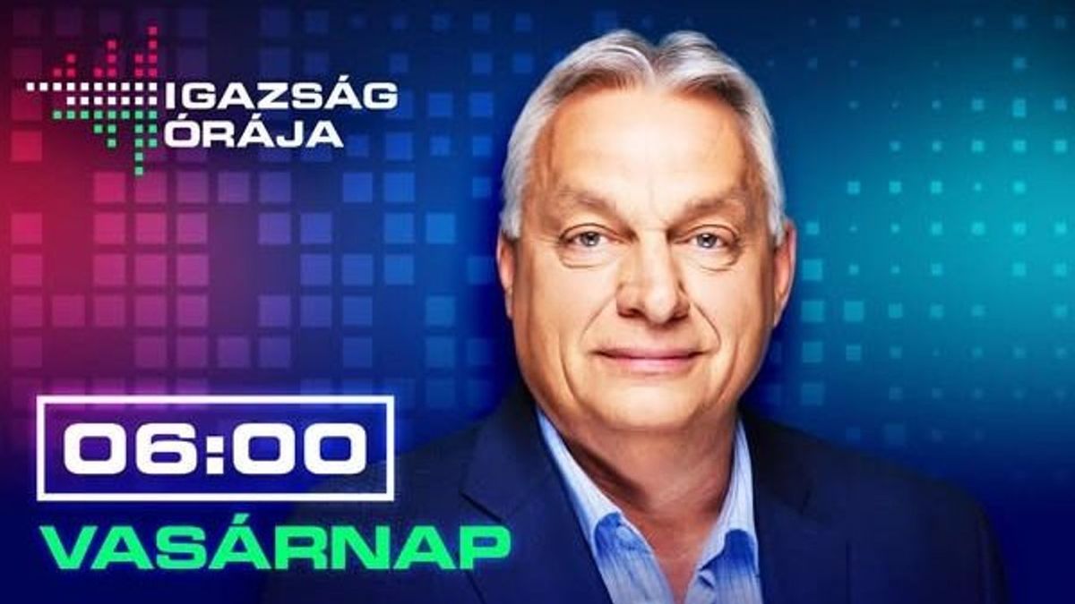 Orbán Viktor az Igazság órája különkiadásában adott interjút a választás reggelén