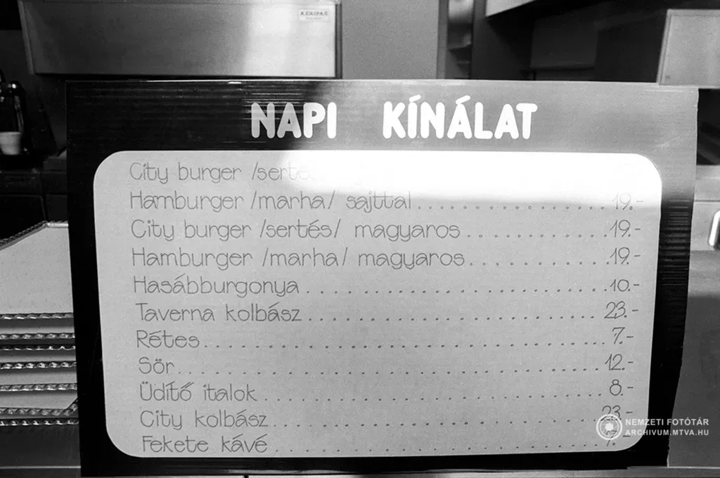A kínálat mellett az árak is nosztalgiát ébresztenek