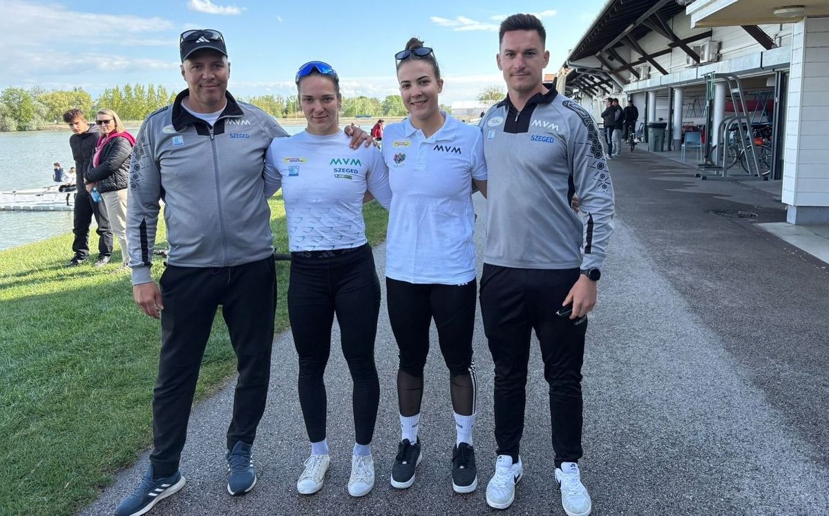 Kajak-kenu válogató: óriási harc folyt a szegediek között a döntőben. (Fotó: MVM Szegedi Vízisport Egyesület)