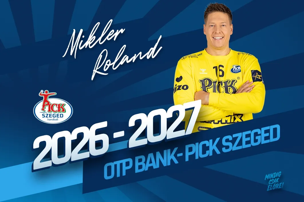Újabb egy évre biztosan marad Mikler Roland. (Forrás: Pick Szeged)