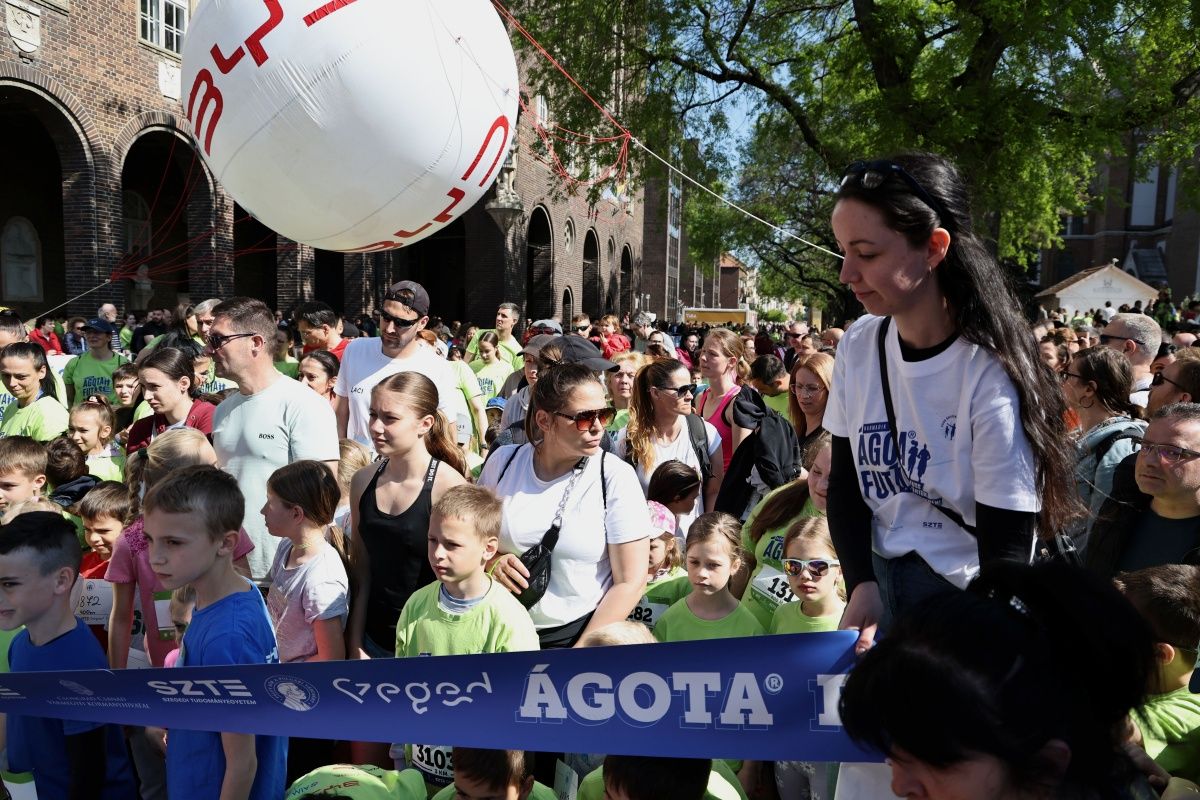Az ÁGOTA Futás gyermekfutamain a legkisebbek is győztesként értek célba. Fotó: Facebook/ÁGOTA Alapítvány