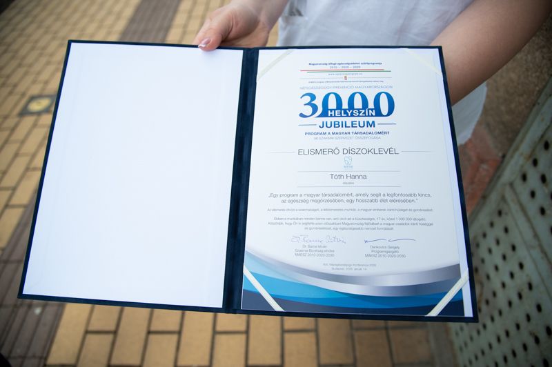 Tóth Hanna, az SZTE hallgatója több mint ezer szűrővizsgálatot végzett el