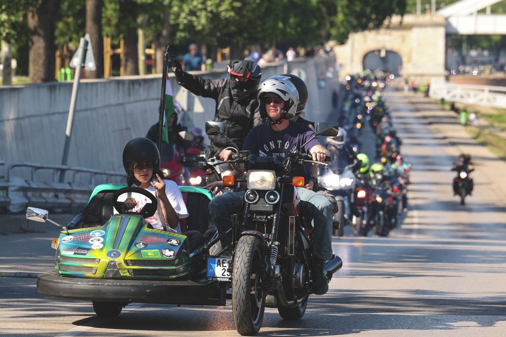 Szeged – 2026.05.09. Jótékonysági motoros felvonulás a gyermekklinika Reménysugár Alapítvány támogatására.
Képen: 
Fotó: Karnok Csaba (KC) – Délmagyarország (DM)